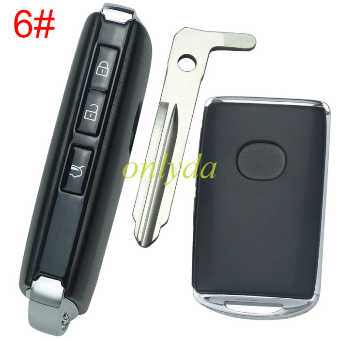 2020 new mazda remote key case with blade ,with badge, pls choose button model