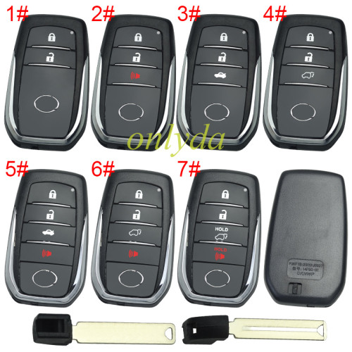 For Lexus remote key shell with badge ,The back is glossy, pls choose button model 