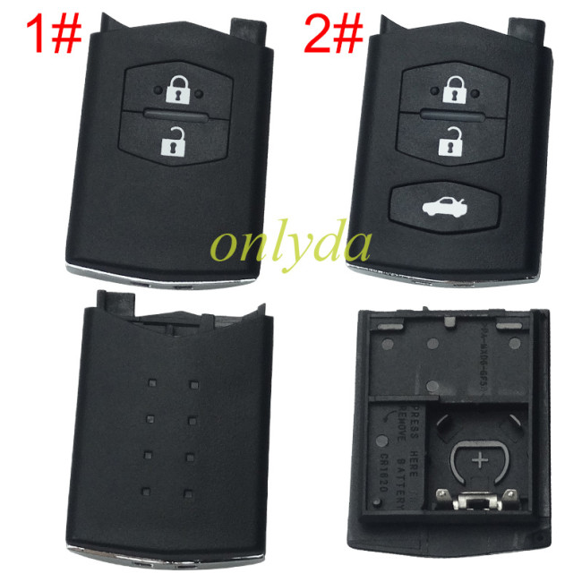 For mazda  remote key shell without blade ,without badge  , pls choose button model