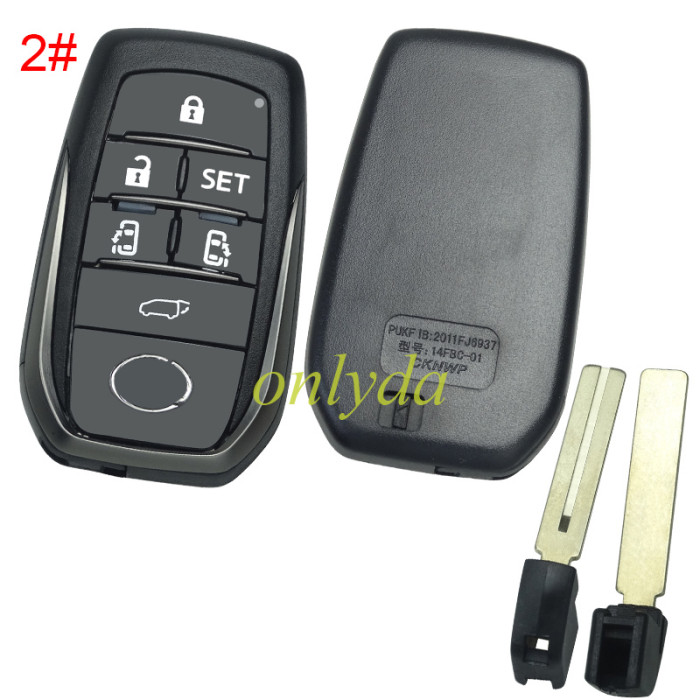 For Lexus remote key shell with badge with blade  ,The back is flat, pls choose button model