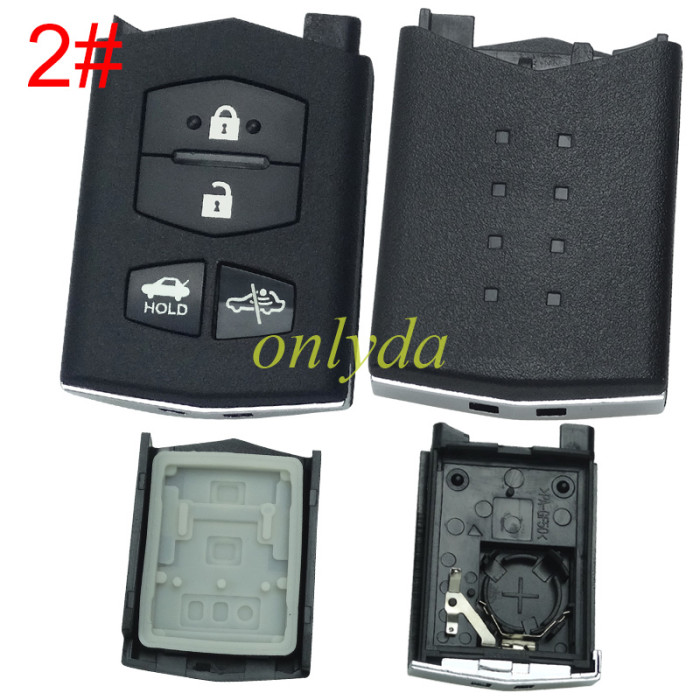 For mazda  remote key shell without blade ,without badge  , pls choose button model