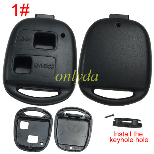 For Lexus remote key case, without badge,pls choose button model