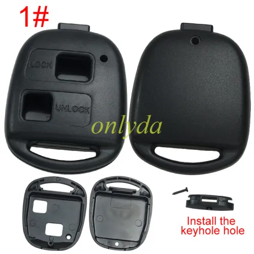 For Lexus remote key case, without badge,pls choose button model