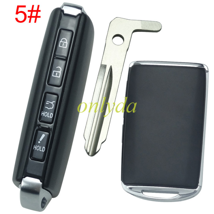 2020 new mazda remote key case with blade ,without badge, pls choose button model