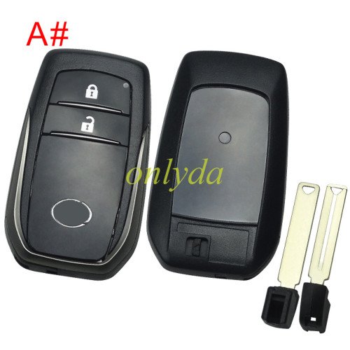 For Lexus remote key shell  with badge , the back part can choose badge,  pls choose button