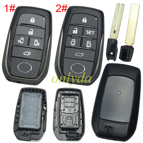 For Lexus  remote key blank  with TOY12 blade with logo,The back is a logo cover， Lexus-B63F 13 types of logo back cover to choose, pls choose button model