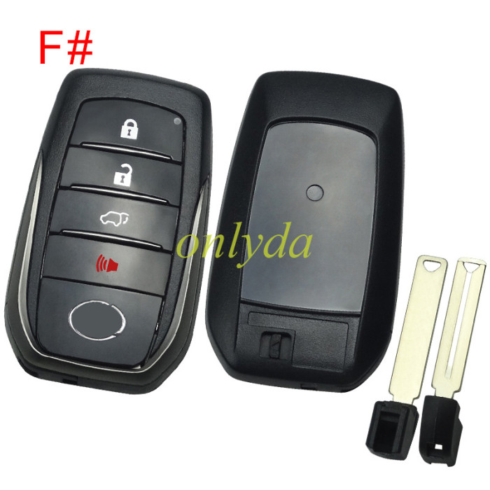 For Lexus remote key shell  with badge , the back part can choose badge,  pls choose button