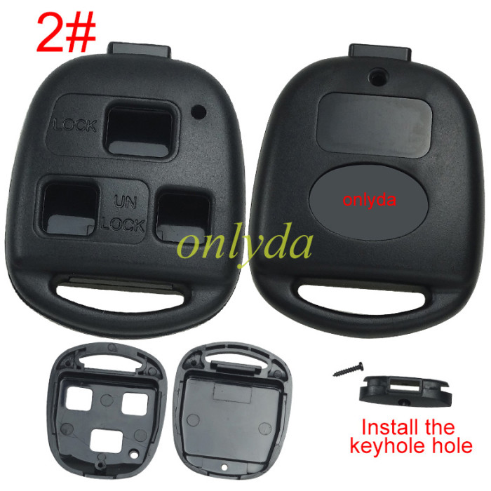For Lexus remote key case, with original logo,pls choose button model