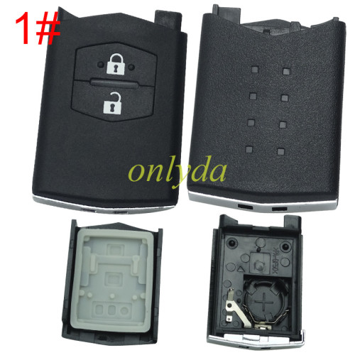 For mazda  remote key shell without blade ,without badge , pls choose button model