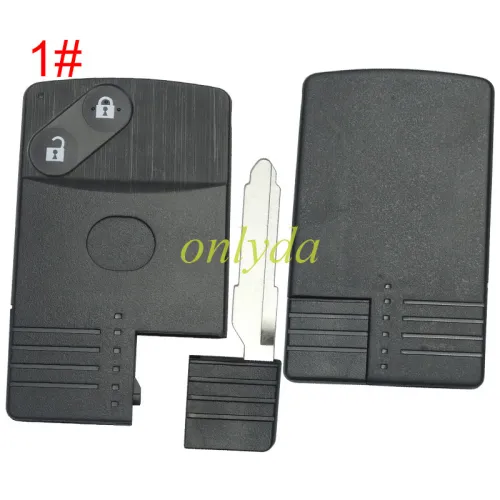 For Mazda  remote key blank with blade with badge , pls choose button model