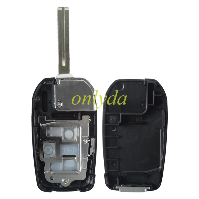For Lexus 2 button  modified remote key blank with chip slot with badge with blade