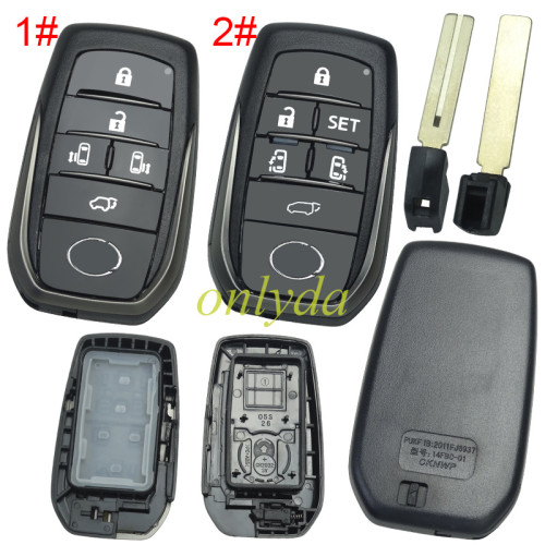 For Lexus remote key shell with badge with blade  ,The back is flat, pls choose button model