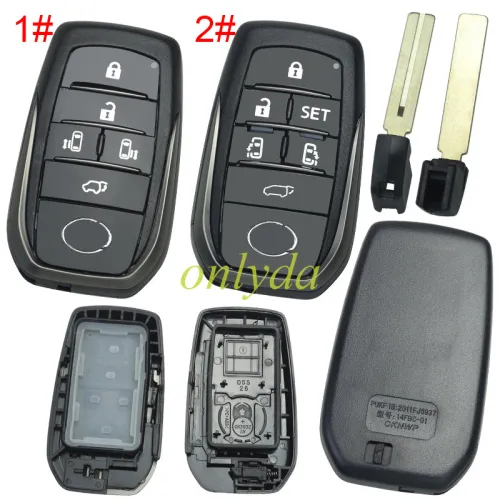 For Lexus remote key shell with badge with blade  ,The back is flat, pls choose button model