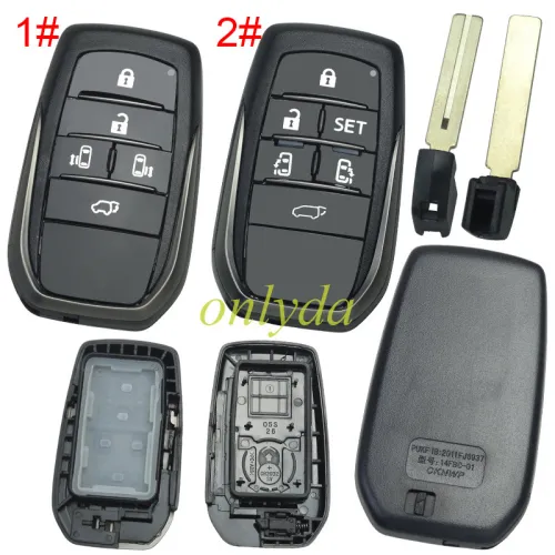 For Lexus remote key shell without badge with blade  ,The back is flat, pls choose button model