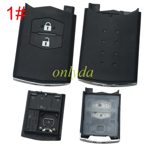 For mazda  remote key shell without blade ,without badge  , pls choose button model