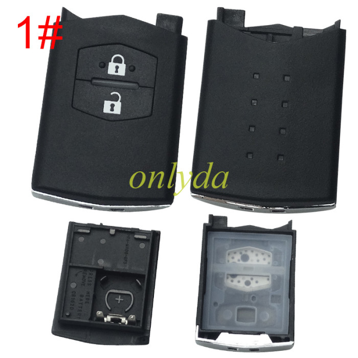 For mazda  remote key shell without blade ,without badge  , pls choose button model