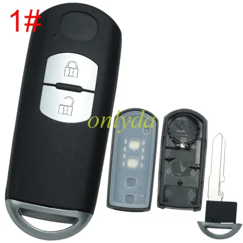 For Mazda 2 button remote key blank