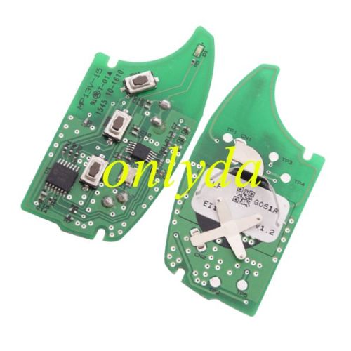 For Hyundai IX-20 95430-1K500  3 Buttons: Lock, Unlock and Boot  Hyundai ix20 (16/12/2014 + )  Transponder: ID60 80bit Frequency: 433.97 Mhz FSK PN: 954301K500 Original PCB+ Aftermarket shell