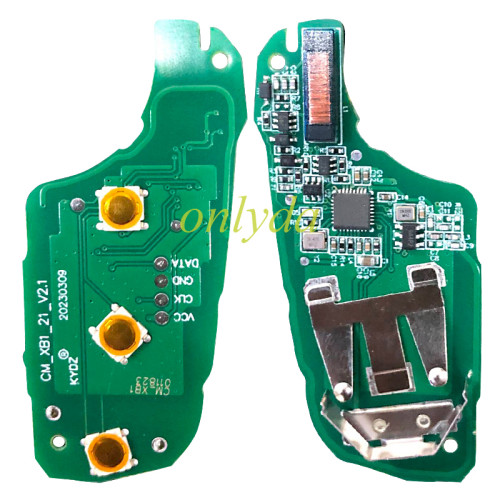 For Peugeot 3 button remote key with 434mhz FSK  with AES 4A  chip  Peugeot 308 ，4008 Citroen C3 C5 C6 ,  Berlingo Opel GrandLand 2019, 08454610 HUF8435  2015DJ2893  PN:9809825177