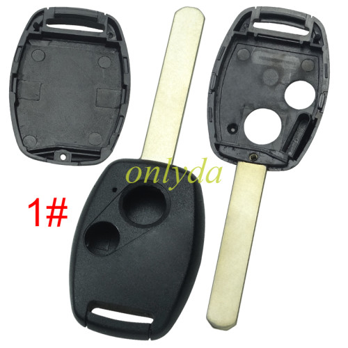 For Honda  remote key shell （With chip slot place), pls choose button