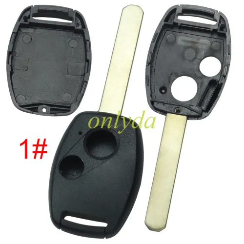 For Honda  remote key shell （With chip slot place), pls choose button