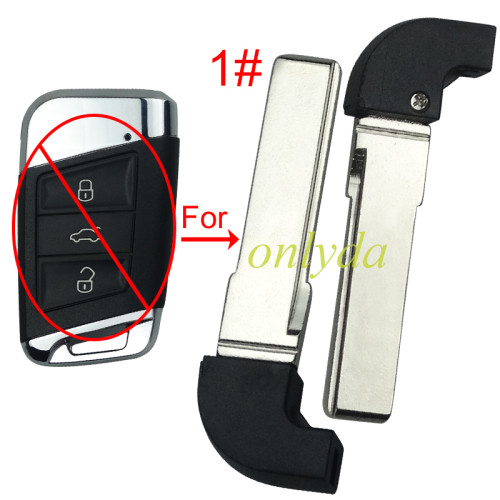 For VW Emergency small key blade for Aftermarket modified key shell vw-B23A, not same with original key case , pls choose blade