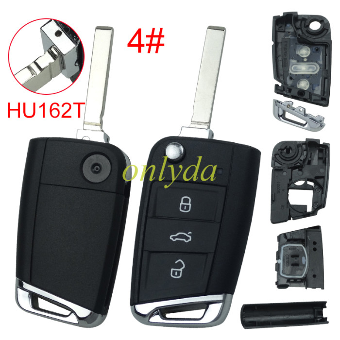 For VW Golf7 3 button remote key shell with HU66/HU162T blade, the pin hole is same as original shell  .pls choose button model