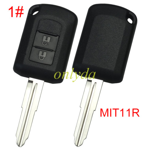 Super Stronger GTL shell  Mitsubishi upgrade   remote key blank with right MIT11R blade without badge , pls choose button model