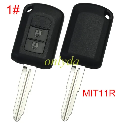 Super Stronger GTL shell  Mitsubishi upgrade   remote key blank with right MIT11R blade without badge , pls choose button model