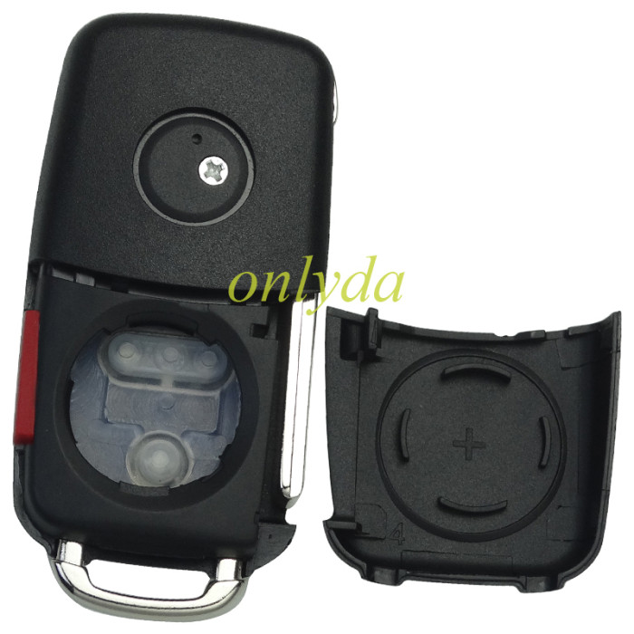 For  VW  4/4+1 button remote  key shell with badge , pls choose buttn model