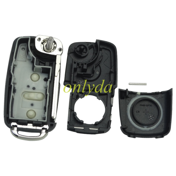 For VW 2/3 button key  blank new modile after 2011 with badge ， pls choose button model