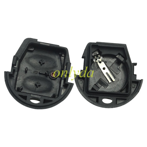 For VW 2 button remote key blank  for GOL car without badge with battery clamp