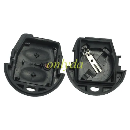 For VW 2 button remote key blank  for GOL car without badge with battery clamp
