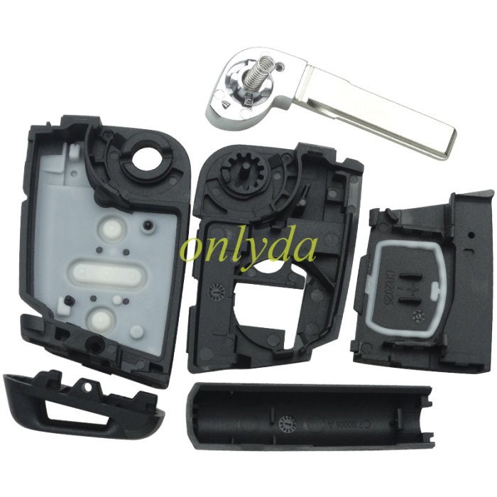 For  VW 3 button flip remote key blank with HU66/HU162T blade, pls choose button model