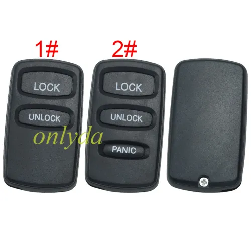 For Mitsubishi 2/3 button  remote key shell without badge, pls choose button model