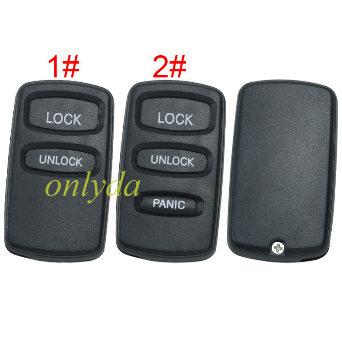 For Mitsubishi 2/3 button  remote key shell without badge, pls choose button model