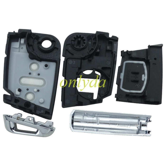 For  VW Gof7 3 button remote key shell with blade 1#HU66  2#HU162T ,Pls choose blade model