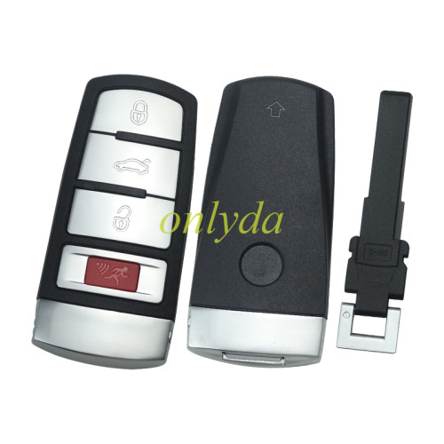 For  VW Magotan 3+1 button remote key shell with  badge