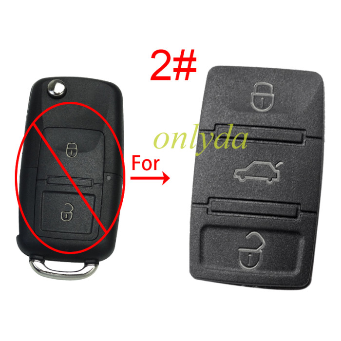 For  VW 2/3-Button key pad， pls choose button model