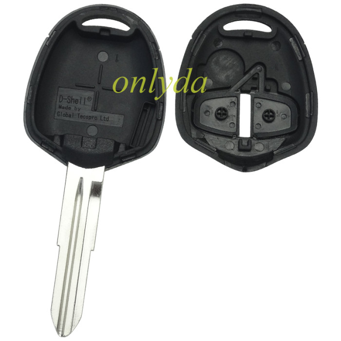 Super Stronger GTL shell  Mitsubishi upgrade 2 button key shell with left MIT8/MIT11R  blade,Pls choose blade
