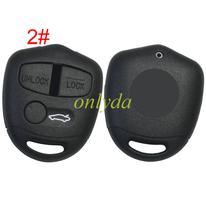 For Mitsubishi 2/2+1 button key shell without blade with badge , pls choose button model