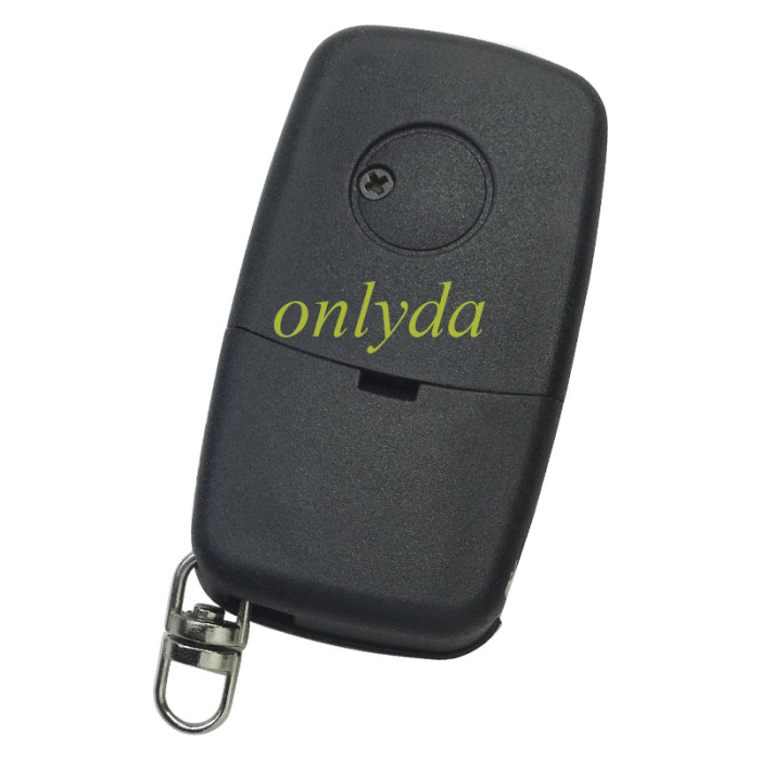 For VW  remote key blank with Large battery Clamp with badge,  (the key head connect face is round)， pls choose button model