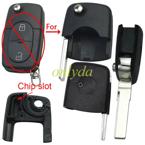 For  VW Passat flip remote key  head (the head is round)