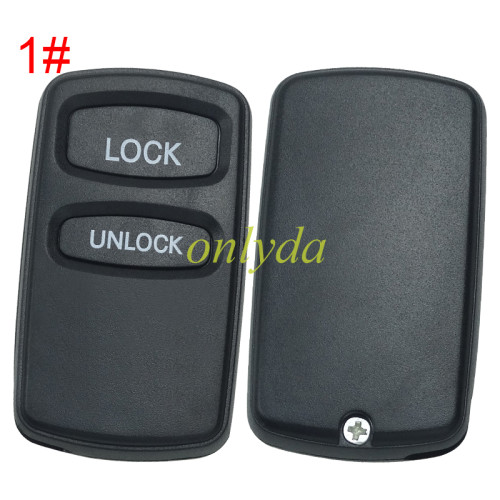 For Mitsubishi 2/3 button  remote key shell without badge, pls choose button model
