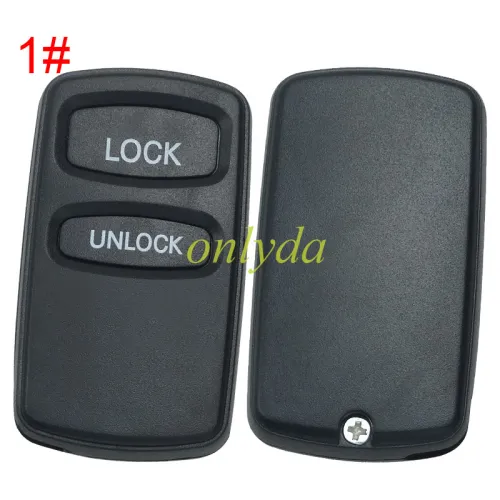 For Mitsubishi 2/3 button  remote key shell without badge, pls choose button model