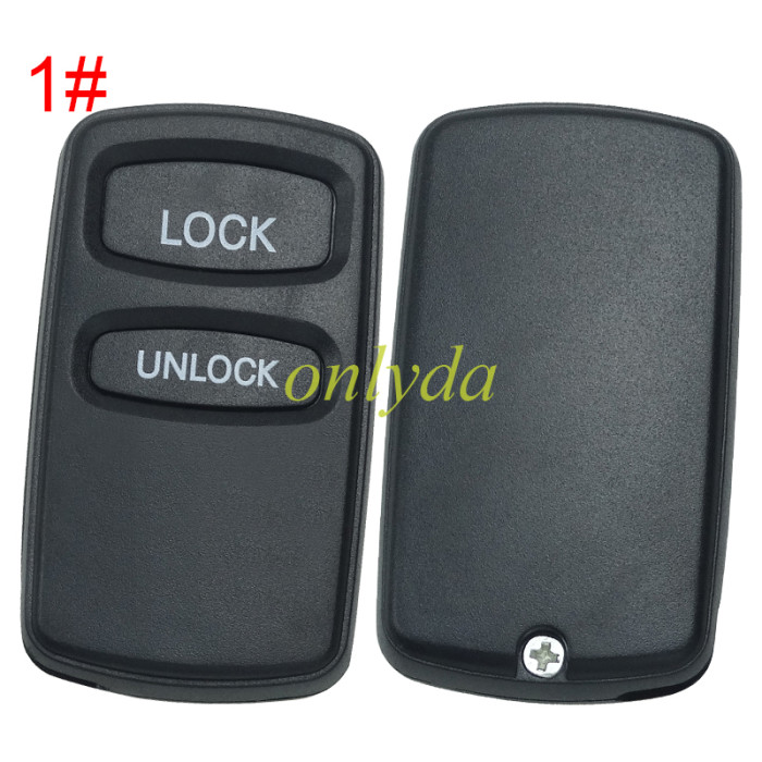 For Mitsubishi 2/3 button  remote key shell without badge, pls choose button model
