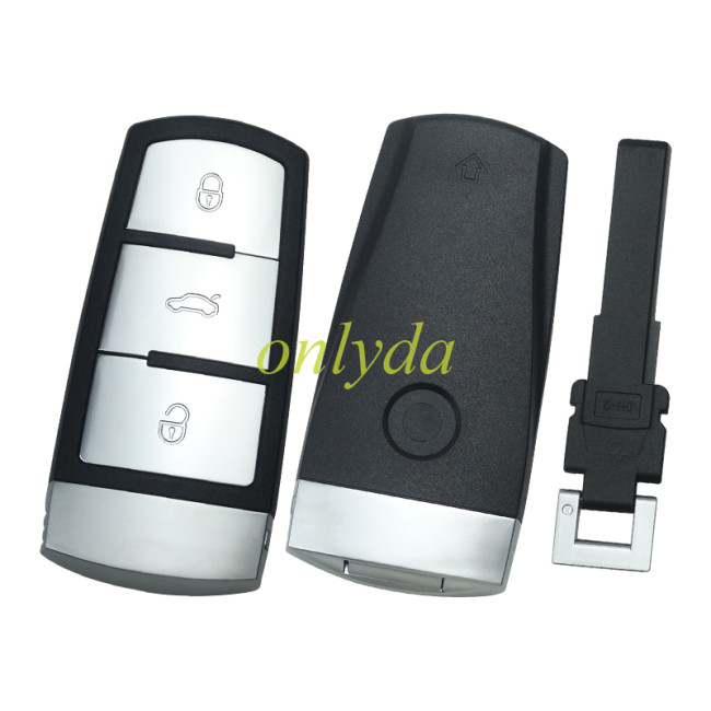 For  VW Magotan 3  button remote key shell with badge