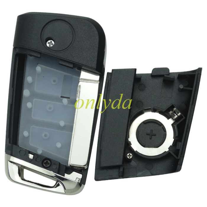 For  VW 3 button remote key shell with badge