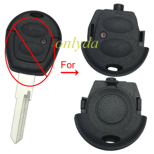 For VW Jetta 2 button remote part blank without badge