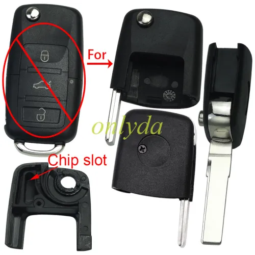 For VW Passat flip remote key  head (the connect face is square)， pls choose model